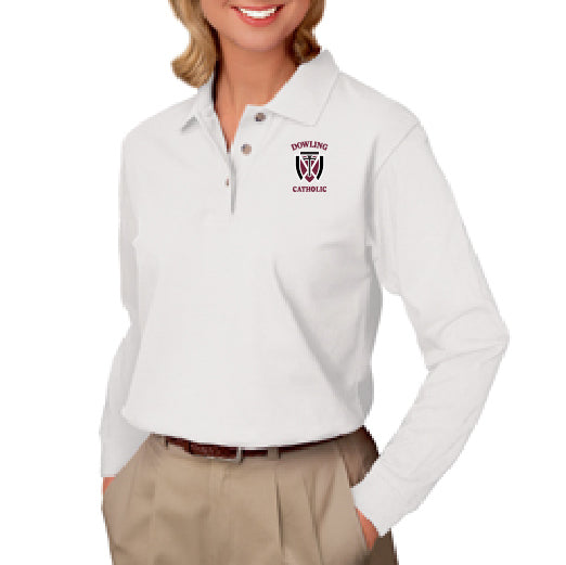 Women's Cotton Polo, SHORT or LONG-SLEEVED - ONLINE