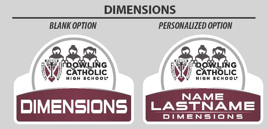 Dimensions Yard Sign