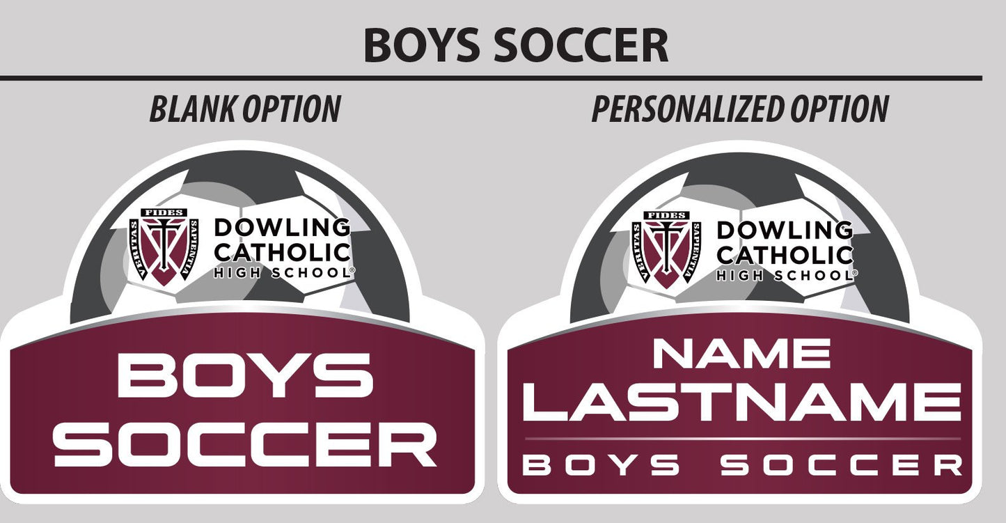 Boys Soccer Yard Sign