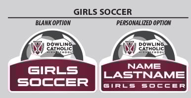 Girls Soccer Yard Sign