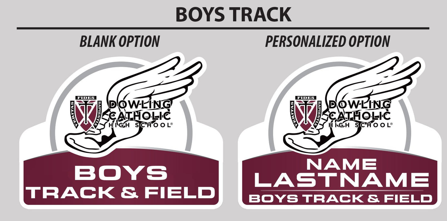 Boys Track & Field Yard Sign