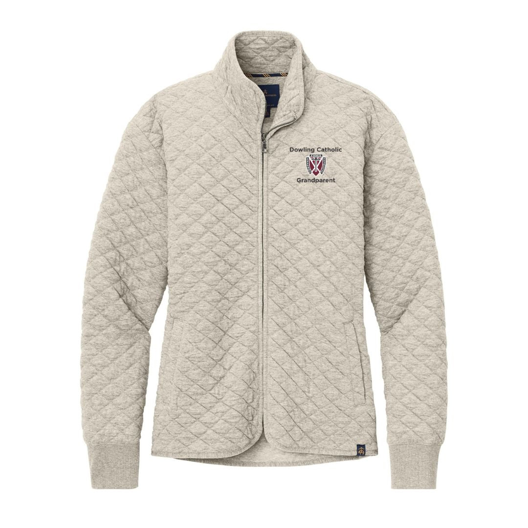 Women's Brooks Brothers Diamond Quilt Full Zip Jacket