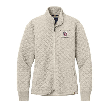 Women's Brooks Brothers Diamond Quilt Full Zip Jacket