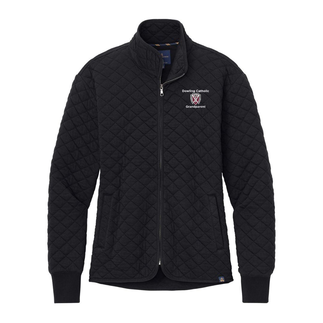 Women's Brooks Brothers Diamond Quilt Full Zip Jacket