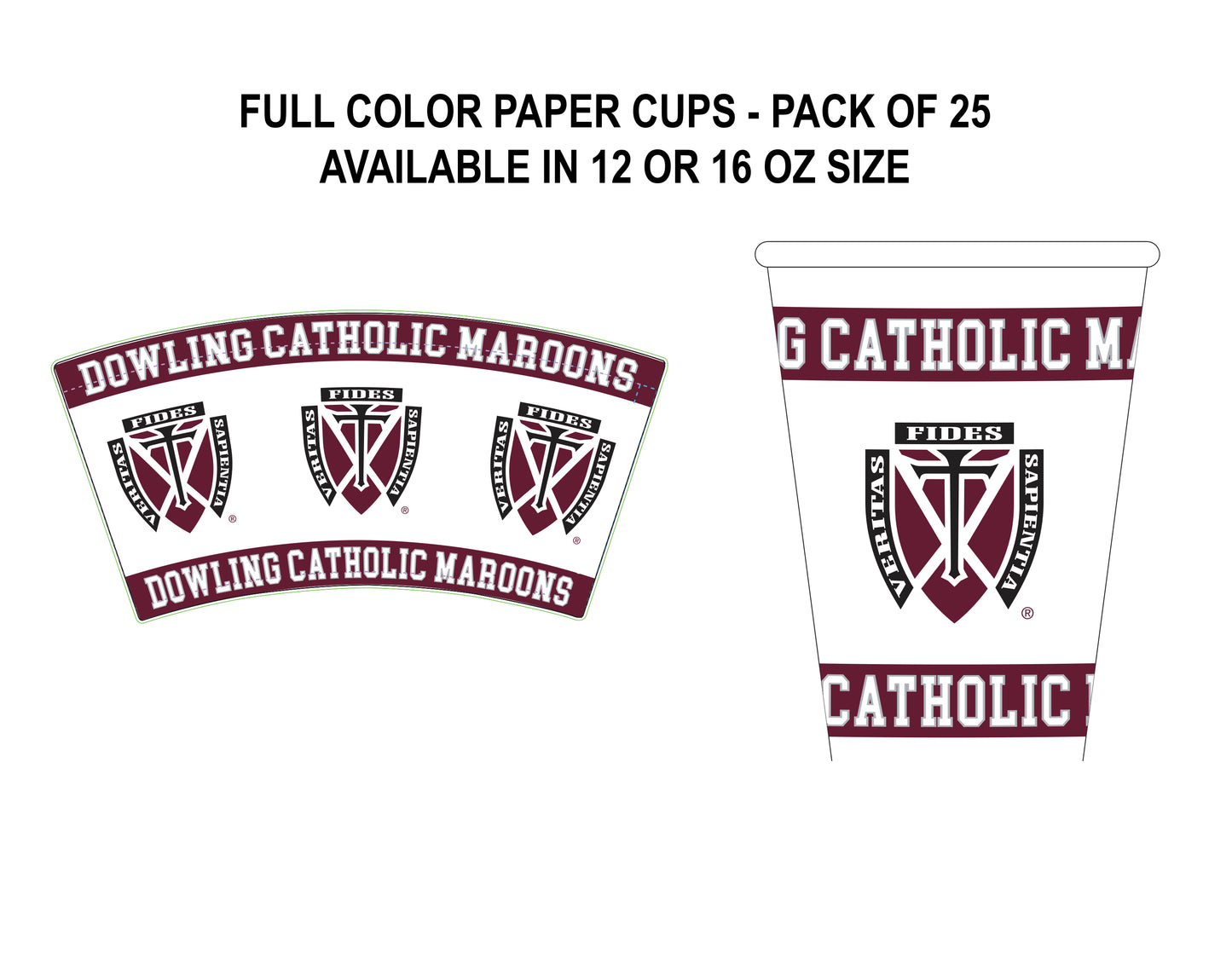 Dowling Catholic Graduation Tableware