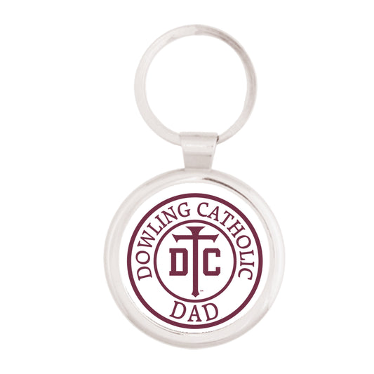 Silver Maverick Round Key Tag
