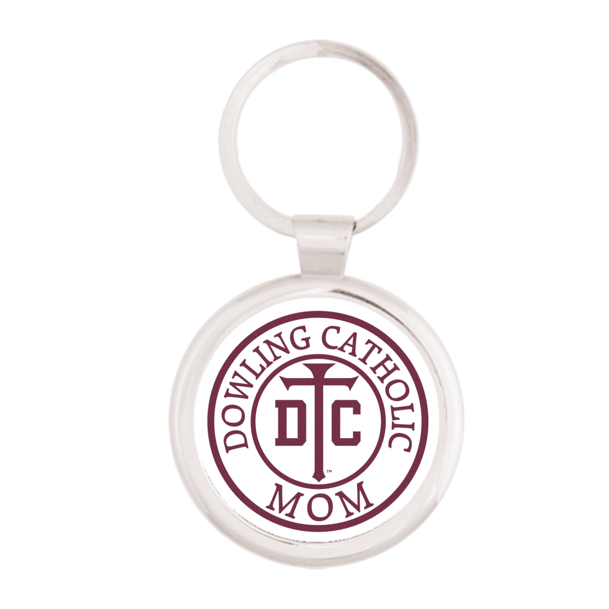 Silver Maverick Round Key Tag