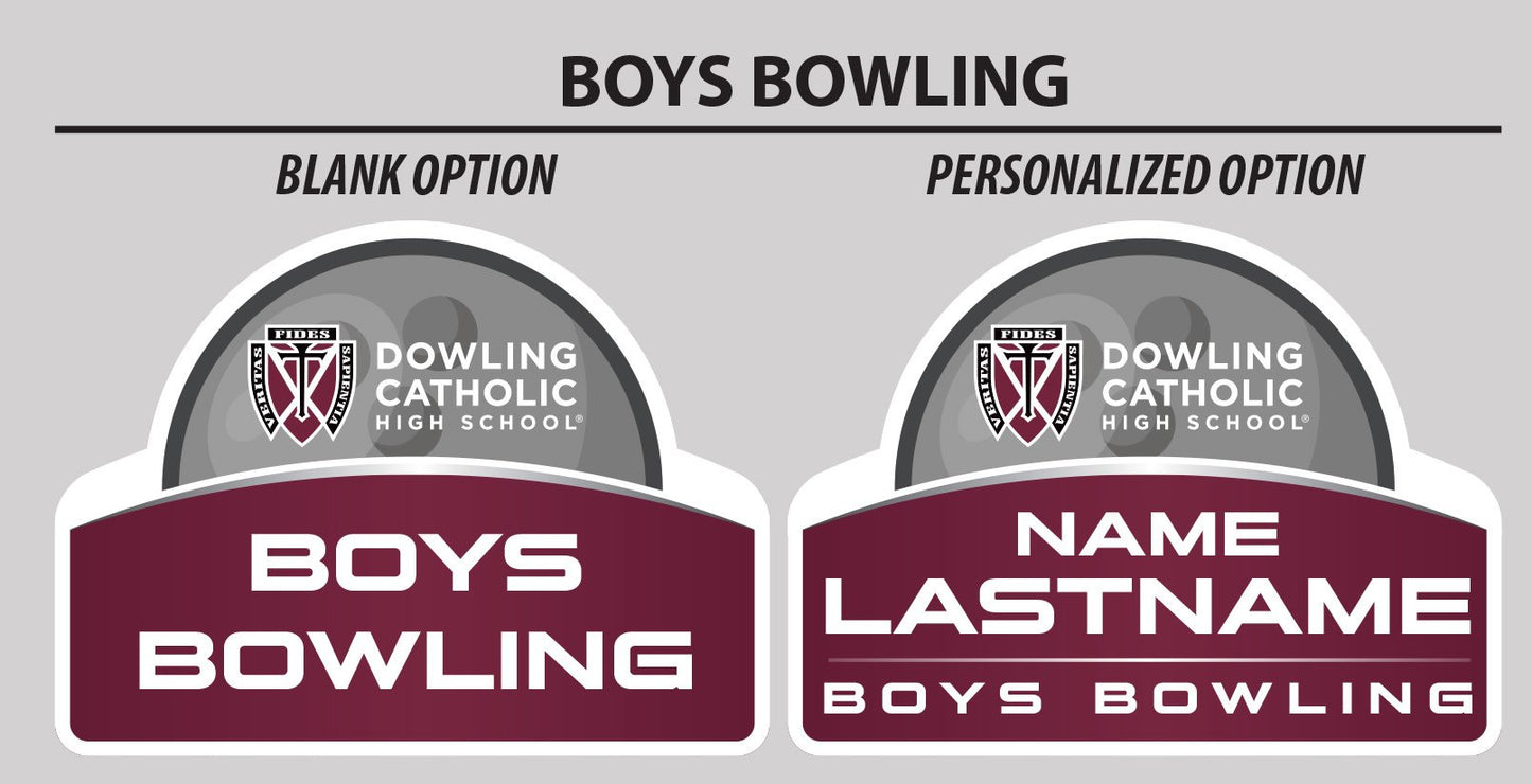 Boys Bowling Yard Sign