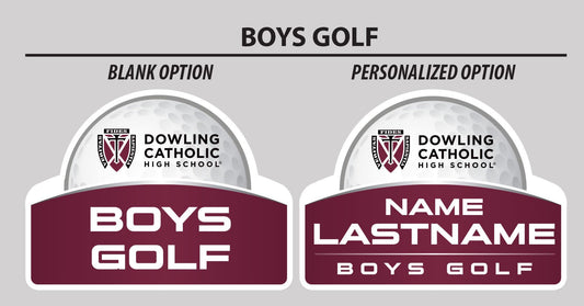 Boys Golf Yard Sign