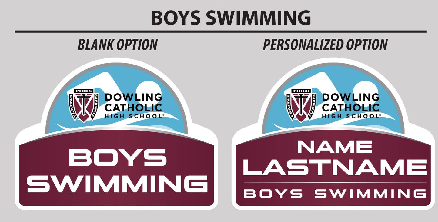 Boys Swimming Yard Sign