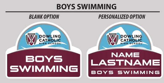 Boys Swimming Yard Sign
