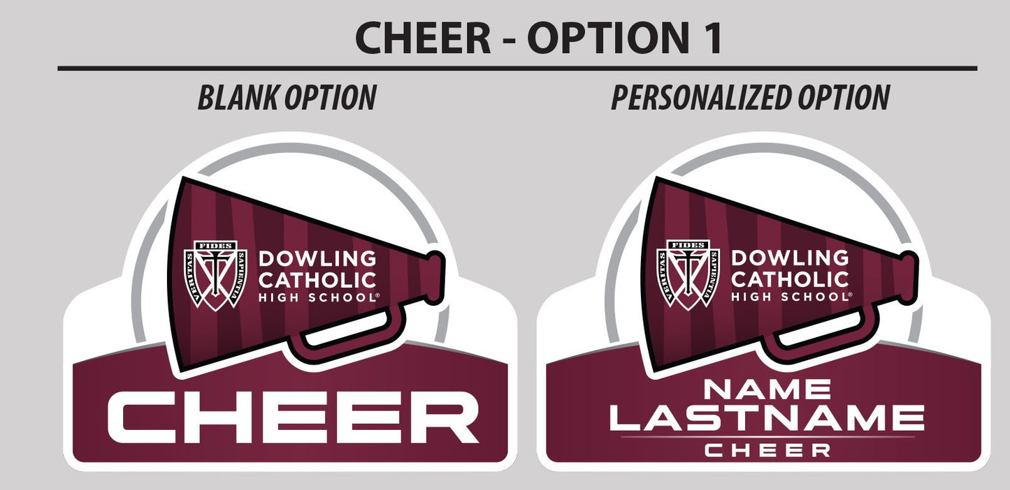 Cheer Yard Sign