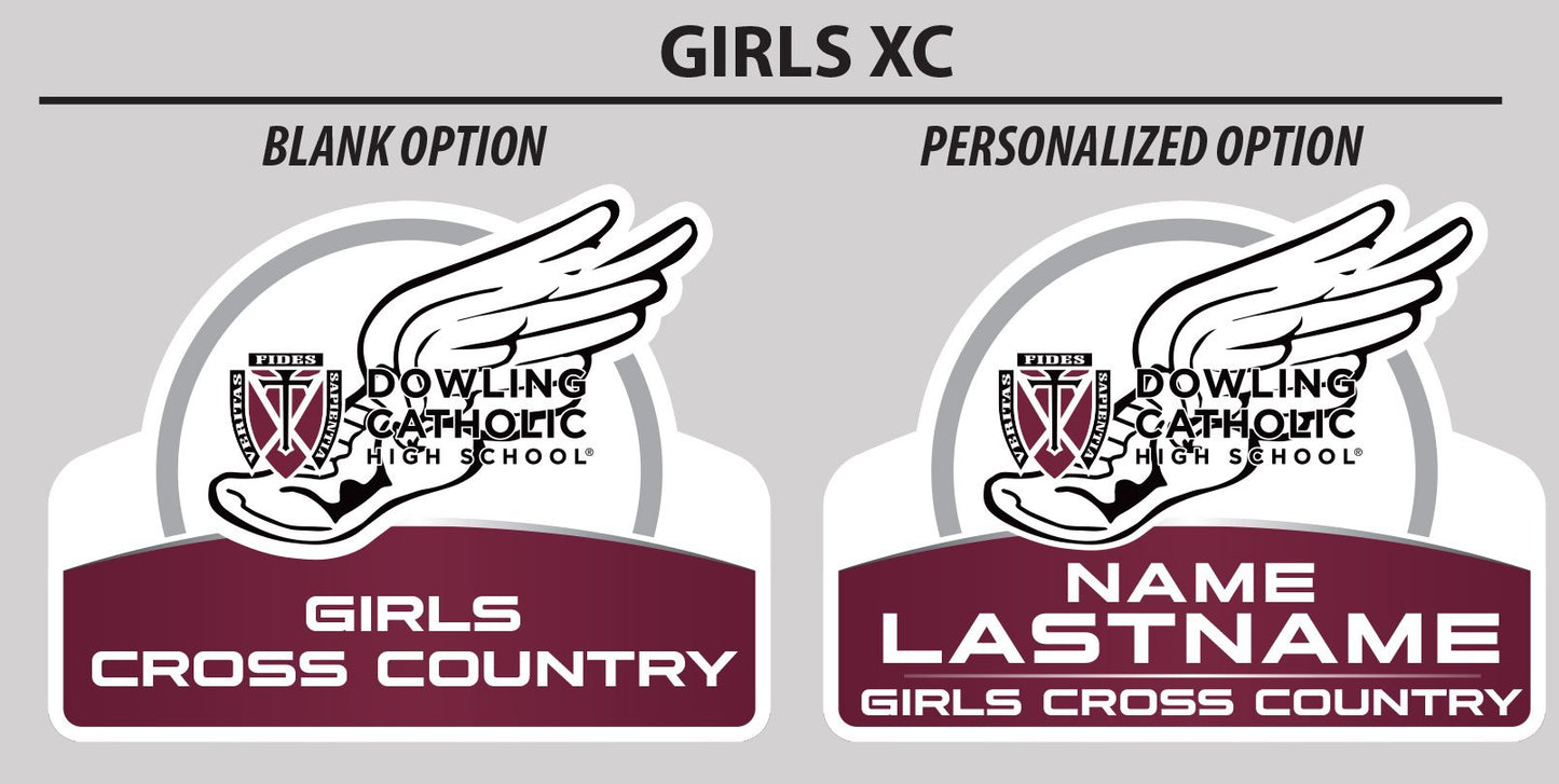 Girls Cross Country Yard Sign