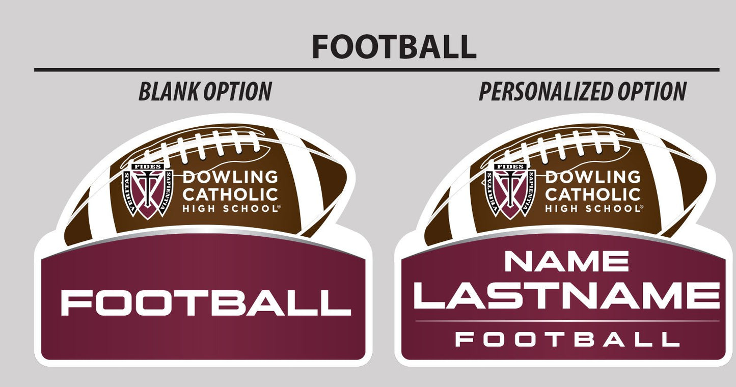 Football Yard Sign