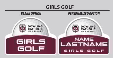 Girls Golf Yard Sign