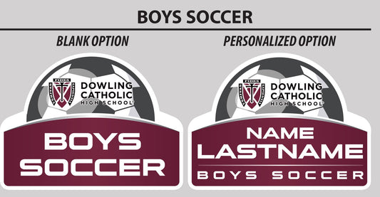 Boys Soccer Yard Sign