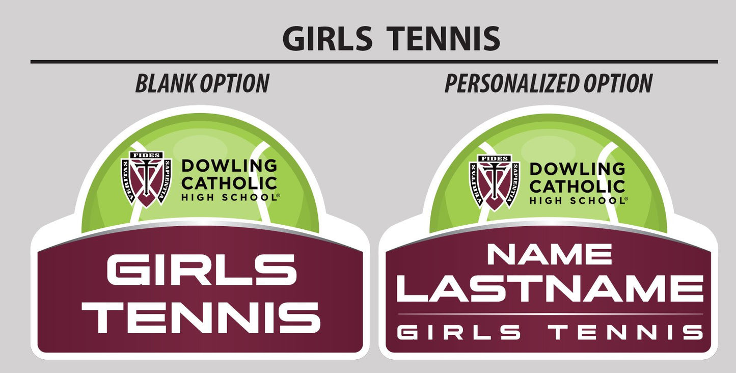 Girls Tennis Yard Sign