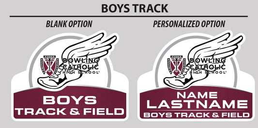 Boys Track & Field Yard Sign