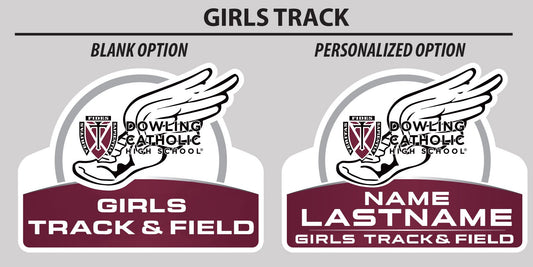 Girls Track & Field Yard Sign