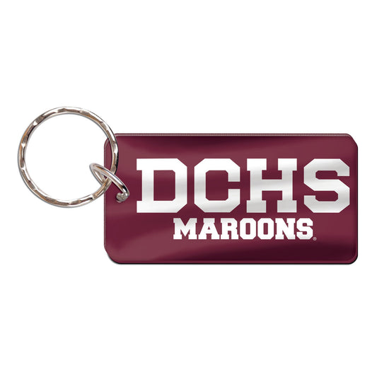 DCHS Acrylic Mirrored Keychain